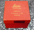 Leica 12.5cm f2.5 Hektor Lenses