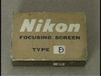 Nikon F Filters & Focusing Screens